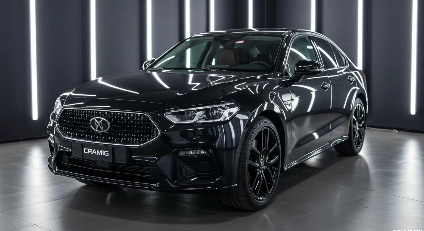 a gleaming, freshly-coated luxury car is showcased under vibrant showroom lights, accentuating the sleek finish that radiates with deep, rich colors and highlighting the advanced ceramic coating's innovative technology that protects against uv damage and heat buildup.