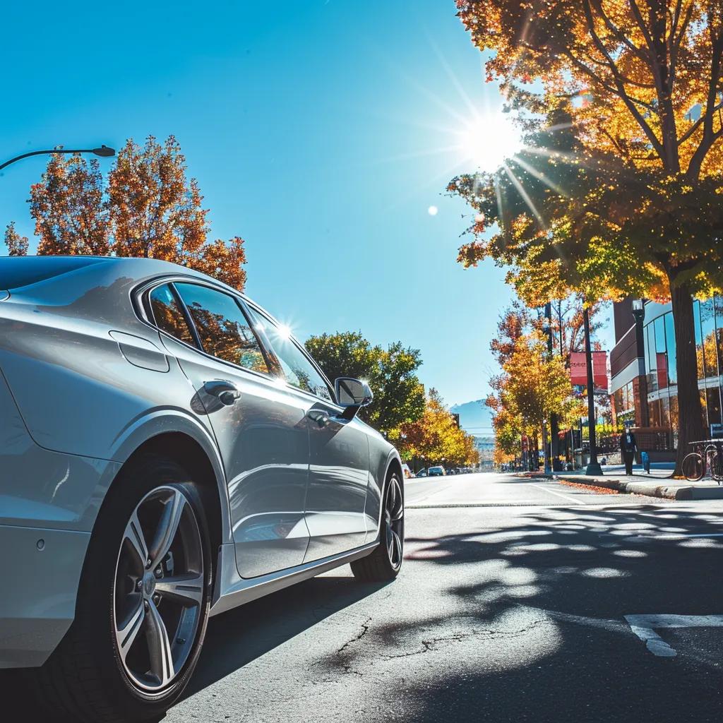Car with tinted windows in Salt Lake City, highlighting the benefits of window tinting