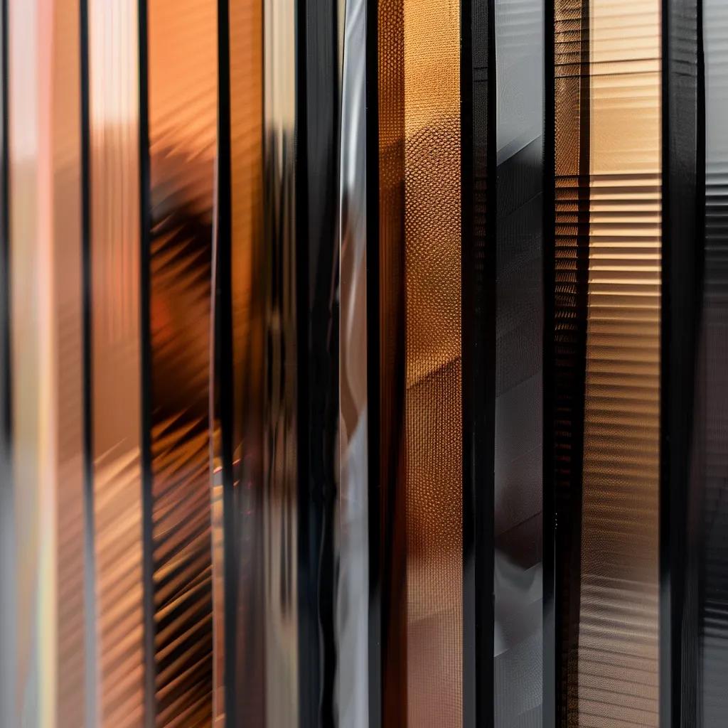 Different types of window tint films including dyed, metallic, carbon, and ceramic